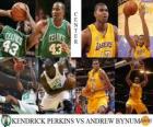 Finały NBA 2009-10, Środkowy, Kendrick Perkins (Celtics), Andrew Bynum vs (Lakers)