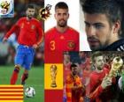 Gerard Pique (elegant Hiszpania) Hiszpański zespół obrony