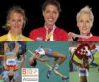 Blanka Vlasic mistrz Skok wzwyż, Emma Green i Ariane Friedrich (2 i 3) z Barcelona Mistrzostwa Europy w Lekkoatletyce 2010