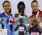 Myriam Soumaré mistrzem na 200 m, i Alexandra Bryzhina Yelizabeta Fedora (2 i 3) z Barcelona Mistrzostwa Europy w Lekkoatletyce 2010