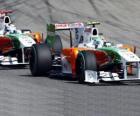 Liuzzi Vitantonio i Adrian Sutil - Force India - Monza 2010