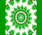 Mandala z ozdoby choinkowe