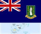 Flaga Brytyjskie Wyspy Dziewicze, terytorium zamorskie Wielkiej Brytanii na Karaibach