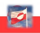 Flaga Grenlandii, autonomicznej prowincji Królestwa Danii
