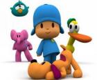 Pocoyo i jego przyjaciele Pato, Elly, Śpiący Ptak i Loula