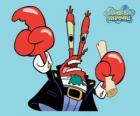 Eugeniusz H. Krab, Krab Pan jest właścicielem restauracji, gdzie SpongeBob i Skalmar Obłynos pracy