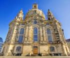 Kościół Matki Boskiej barokowy kościół ewangelicki i symbolem pojednania, Frauenkirche w Dreźnie, Niemcy