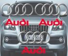 logo Audi, niemiecka marka samochodu