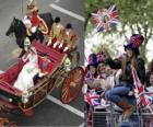 British Royal Wedding między Książę William i Kate Middleton, chodzenie w przewozie obywateli acalamados