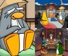 Sensei jest bardzo mądrym życia pingwin w Dojo i uczy ich pingwiny ninja