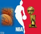 Logo NBA, zawodowej ligi koszykówki w Stanach Zjednoczonych Ameryki