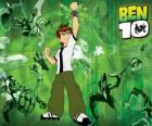 Ben 10, a niektóre z cudzoziemców z Omnitrix na dole