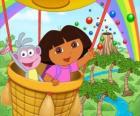 Dora the Explorer i jej przyjaciel Buty małpa balonem