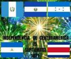 Niepodległości Ameryki Środkowej, 15 września 1821 roku. Obchody niepodległość od Hiszpanii w nowoczesnych krajach Gwatemala, Honduras, Salwador, Nikaragua i Kostaryka