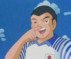 Ryo Ishizaki lub Bruce Harper, postać z Captain Tsubasa obchodzi cel