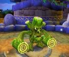 Skylander Stump Smash, istota młotka bali drewnianych zamiast broni. Skylanders Vida