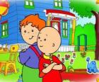 Caillou z jego przyjaciel Leo