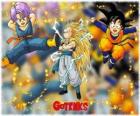 Gotenks, jeden z najbardziej zaawansowanych znaków utworzone przez syntezy jądrowej między syn Goten i Trunks