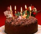 Ciasto z pięciu Świece na obchody urodzin