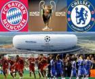 Bayern Monachium kontra Chelsea FC. Finał UEFA Champions League 2011-2012. Allianz Arena, Monachium, Niemcy