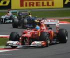 Fernando Alonso - Ferrari - Grand Prixe Anglii 2012, 2 stanowiska
