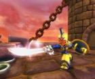 Skylander Chop Chop, trudne wojownika z mieczem i tarczą. Nieumarli Skylanders