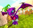 Skylander Cynder, ma ciemne uprawnień z powodu swojej przeszłości. Nieumarli Skylanders