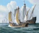 Statków pierwszej wyprawy Kolumba był statek Santa Maria, i karaweli, Pinta i Nina