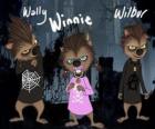 Rodzina Wilkołak. Szczenięta: Wally, Winnie i Willbur