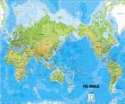 Mapa świata. Odwzorowanie Mercatora