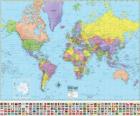 Mapa z granicami krajów świata