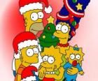 The Simpsons życząc Wesołych Świąt