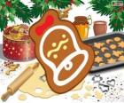 Plik cookie Christmas jako dzwon