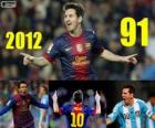 Messi zamyka 2012 z 91 cele