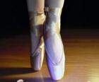 Stopy tancerki z baletu butów