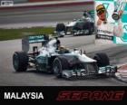 Lewis Hamilton - Mercedes - Grand Prix Malezji 2013, 3 klasyfikowane