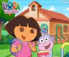 Dora i Obuwie iść do szkoły