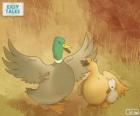Mama kaczka chroni brzydkie kaczątko