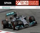 Nico Rosberg - Mercedes - Grand Prix Hiszpania 2014, 2 ° sklasyfikowane