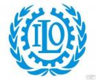MOP logo, Międzynarodowa Organizacja Pracy