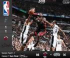 2014 NBA Finals, 2 mecz, Miami Heat 98 - San Antonio Spurs 96