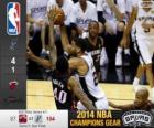 2014 NBA finały, 5 meczu, Miami Heat 87 - San Antonio Spurs 104