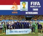 Holandia 3 klasyfikowany z Brazylia 2014 roku Puchar Świata