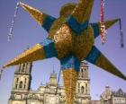 Tradycyjne Piniata w Meksyku na Boże Narodzenie, dziewięć-gwiazda, Gwiazda Betlejemska