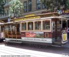 Kolejki linowe w San Francisco, tramwaje są ściągane za pomocą kabla