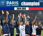 Paris Saint-Germain, PSG, mistrz Ligue 1 2014-2015, francuskiej ligi piłki nożnej