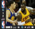 2015 NBA Finals, 3 mecz, Golden State Warriors 91 - Cleveland Cavaliers 96, Cleveland Cavaliers są wygrywające w finale 2-1