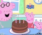 Zadowolony urodziny Peppa Pig