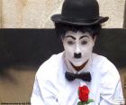 Charlie Chaplin odtwórca, najbardziej popularnego komiksu