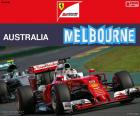 Sebastian Vettel, trzeci w Grand Prix Australii 2016 z jego Ferrari